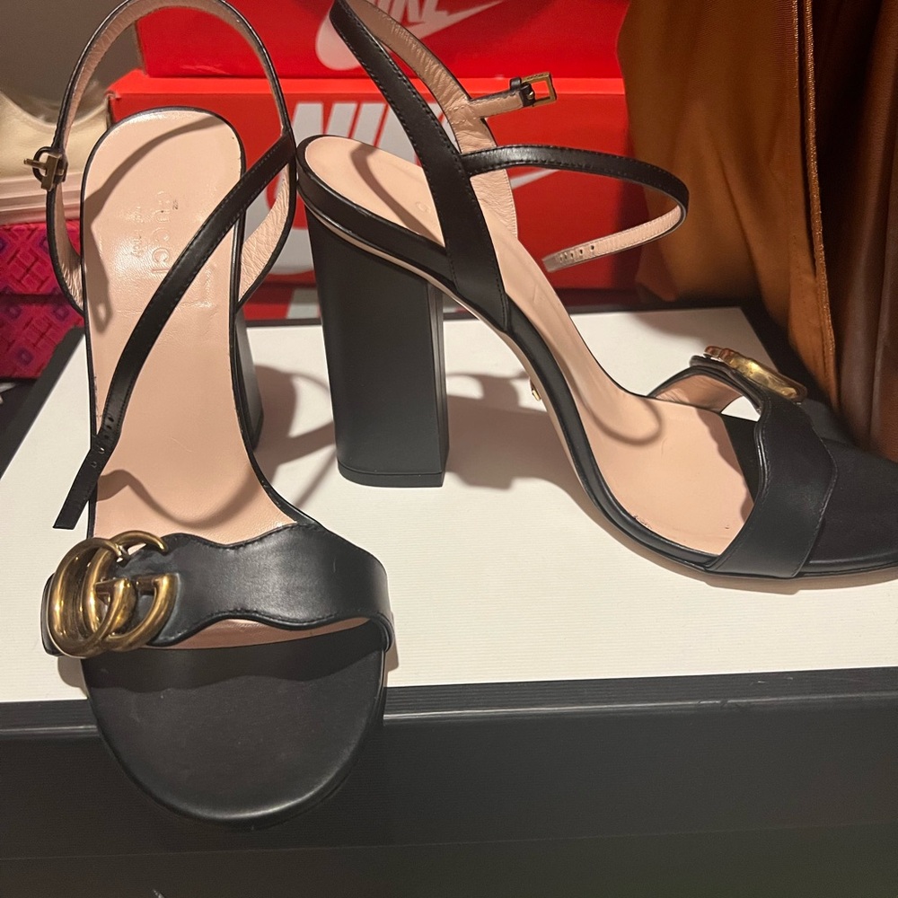 Gucci block heels